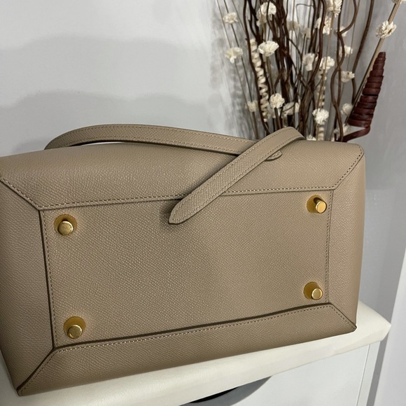 Authentic Celine Mini Belt Bag in Grained Calfskin Light Taupe NEW CONDITION! - Picture 2 of 16